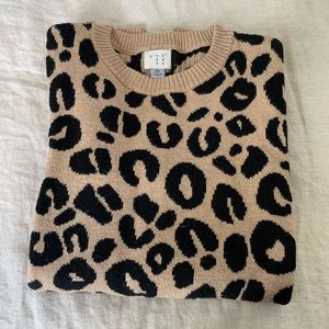 Leopard print sweater